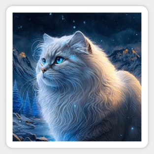 Ice Queen Siberian Cat Sticker